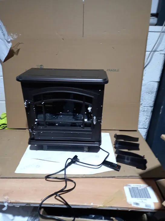 WARMLITE WINGHAM 2000W GREY ELECTRIC STOVE HEATER  