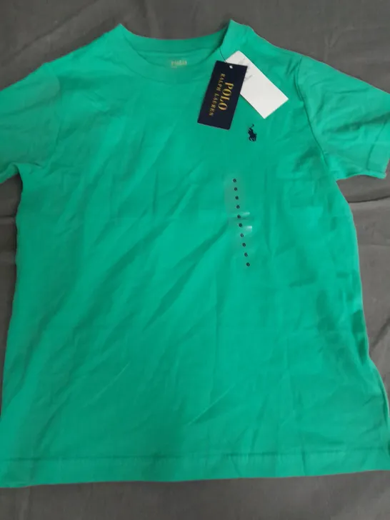 POLO RALPH LAUREN KIDS T-SHIRT IN GREEN - 6