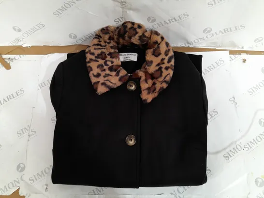 HELENE BERMAN FAUX FUR BUTTON UP JACKET