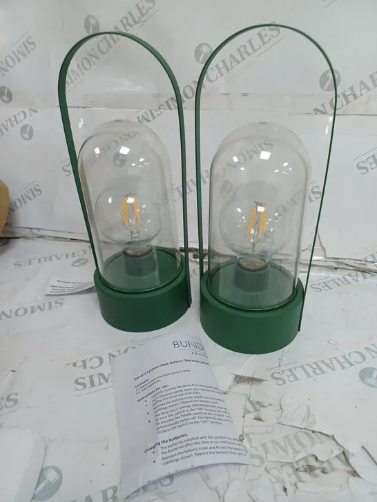 BUNDLEBERRY BY AMANDA HOLDEN SET OF 2 INDOOR OUTDOOR LANTERNS