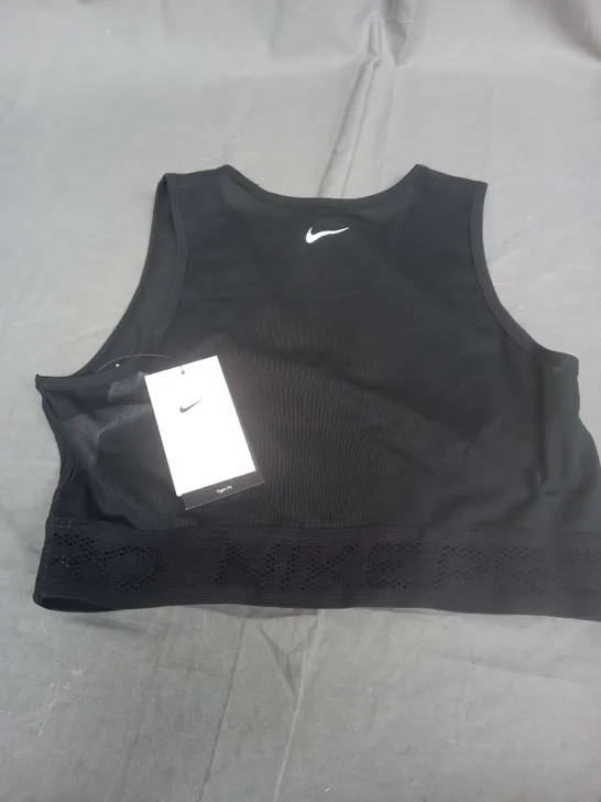 NIKE TIGHT FIT WOMENS SEE THROUGH VEST IN BLACK - MEDIUM