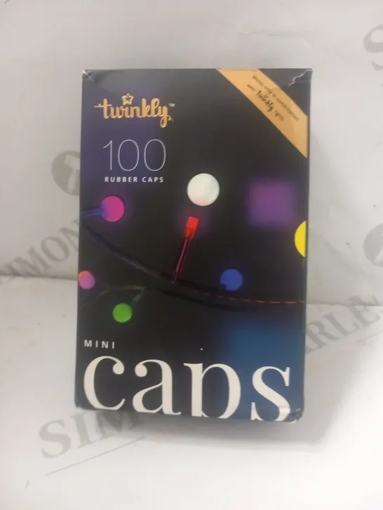 BOXED TWINKLY 100 RUBBER CAPS