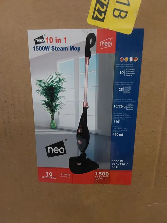 BOXED NEO 10-IN-1 1500W STEAM MOP - GREY/COPPER