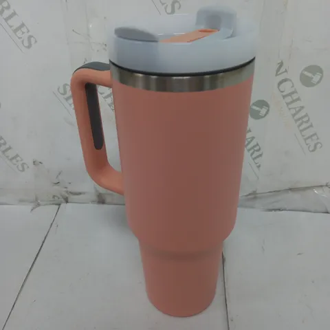 UNBRANDED INSULATED METAL TAVEL MUG IN PEACH
