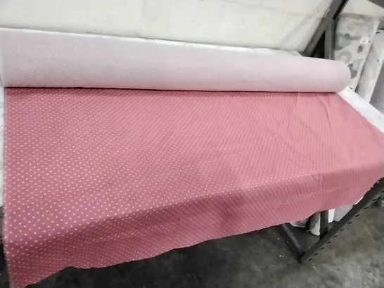 ROLL OF PINK DOTTED LINEN