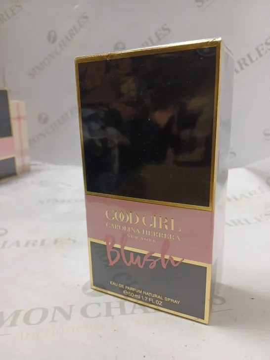 BOXED AND SEALED GOOD GIRL CAROLINA HERRERA NEW YORK BLUSH EAU DE PARFUM 50ML