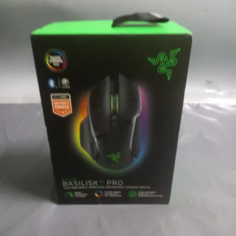 SEALED RAZER BASILISK PRO CUSTOMIZABLE WIRELESS ERGONOMIC GAMING MOUSE