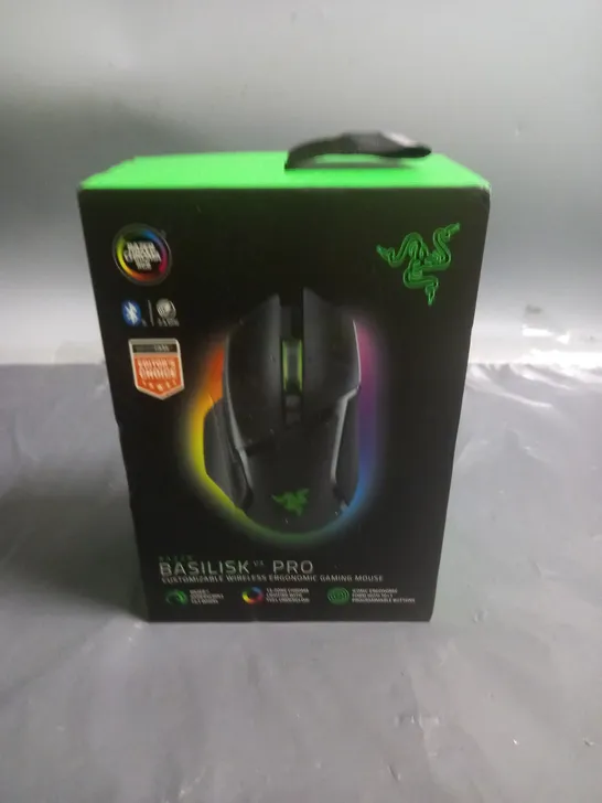 SEALED RAZER BASILISK PRO CUSTOMIZABLE WIRELESS ERGONOMIC GAMING MOUSE