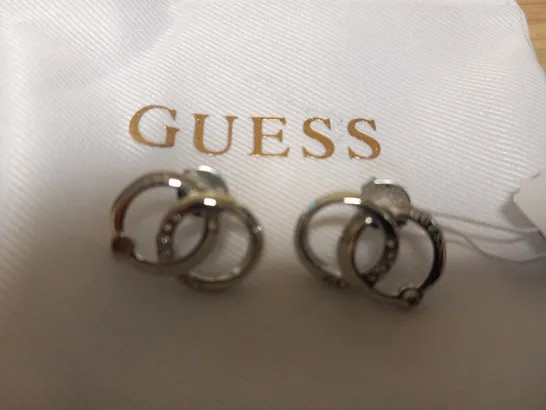 BOXED GUESS FOREVER LINKS 18MM EARRINGS 