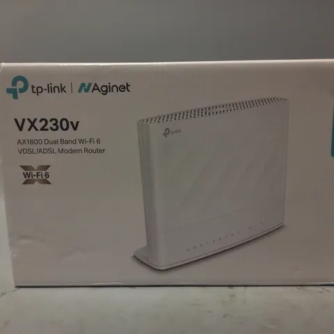 BOXED TP-LINK VX230V AX1800 DUAL BAND WI-FI 6 MODEM ROUTER