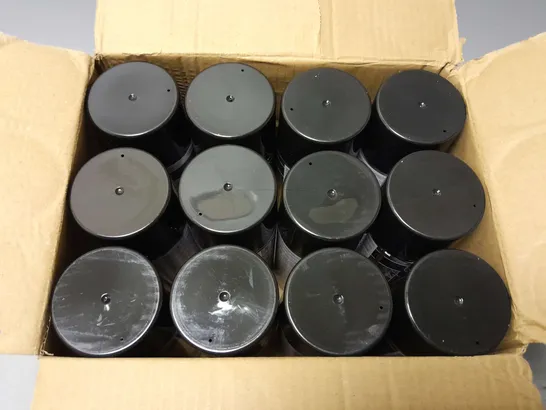 12 AUTO EXTREME PROFESSIONAL SPRAY PAINT IN SATIN BLACK - COLLECTION ONLY