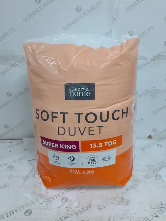 GEORGE HOME SOFT TOUCH SUPER KING DUVET 13.5 TOG