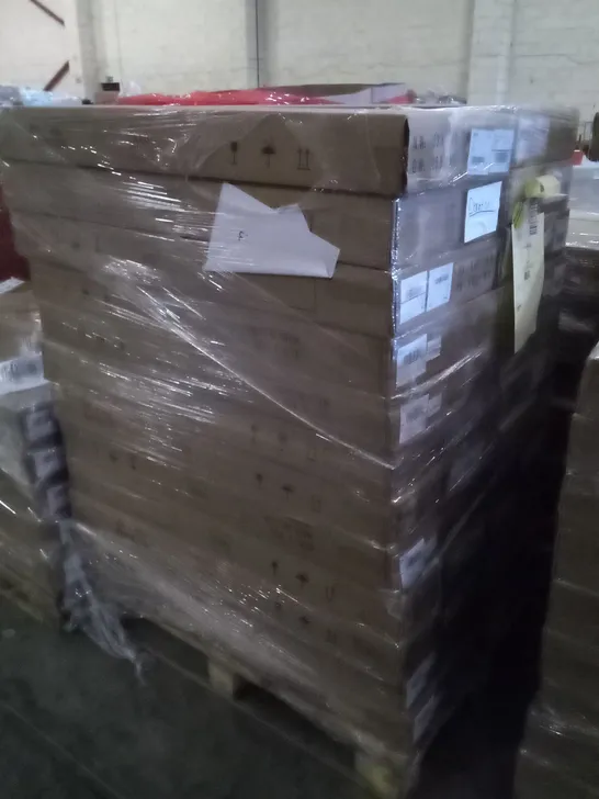 PALLET OF APPROXIMATELY 24 BOXED L-SHAPED COMPUTER DESKS 