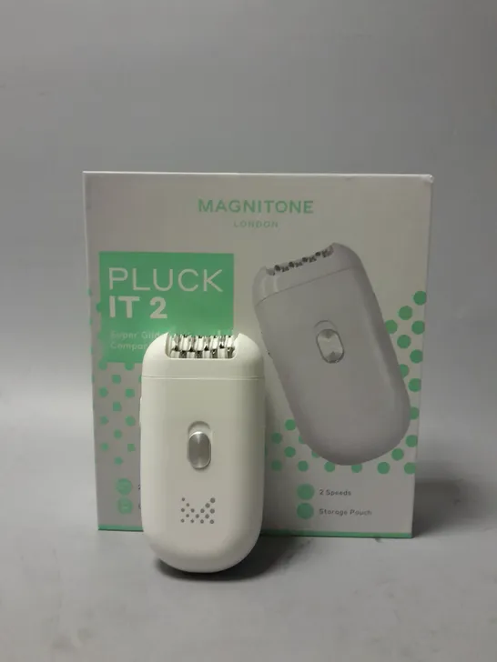 BOXED MAGNITONE PLUCK IT 2 SUPER GLIDE COMPACT EPILATOR 