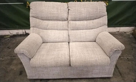 QUALITY BRITISH DESIGNED & MANUFACTURED G PLAN MALVERN 2 SEATER SOFA BEACH CARAMEL FABRIC 