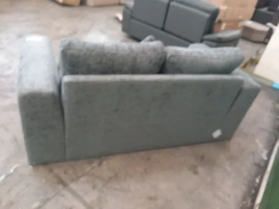 DESIGNER GREY FABRIC TWO SEATER SOFA