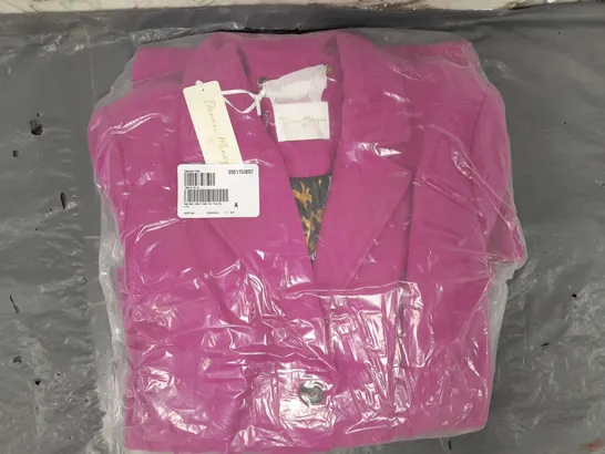 DANNNII MINOUGE SINGLE BREAST PINK COAT SIZE 20