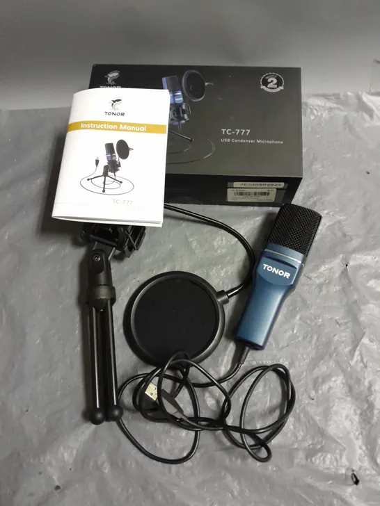 BOXED TONOR TC-777 USB CONDENSER MICROPHONE IN BLACK/NAVY