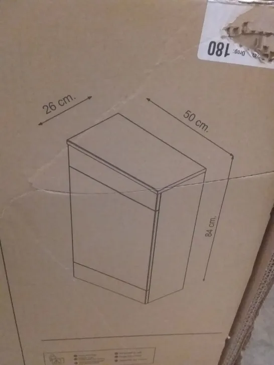 BOXED GOODHOME IMANDRA SLIM TOILET CABINET 50×84×26CM