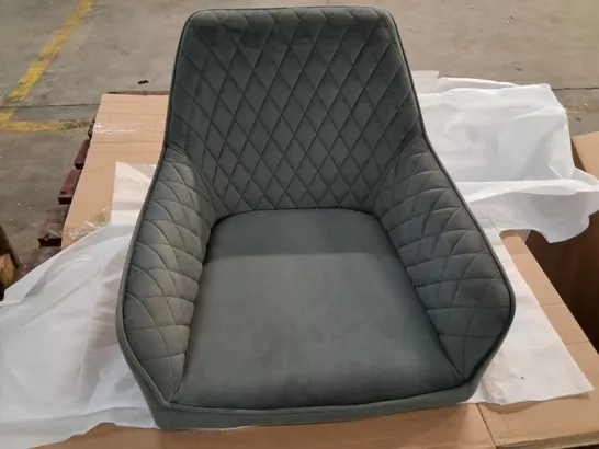 GREY FABRIC CHAIR TOP - NO BASE