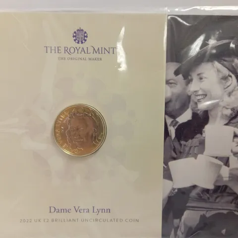 THE ROYAL MINT `DAME VERA LYNN` COMMEMORATIVE £2 COIN