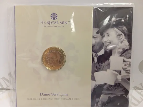 THE ROYAL MINT `DAME VERA LYNN` COMMEMORATIVE £2 COIN