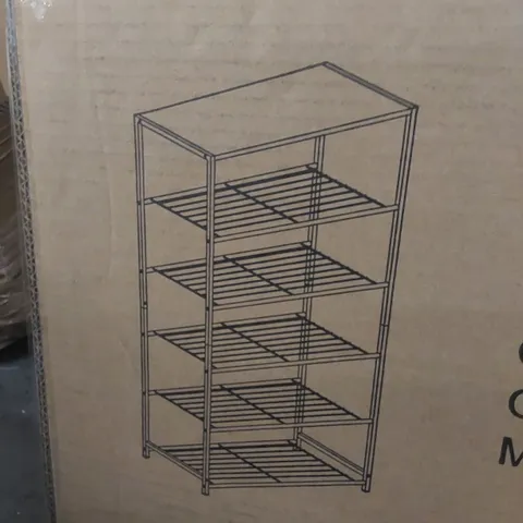 BOXED 15 PAIR SHOE RACK HALLWAY SHOE STORAGE UNIT (1 BOX)