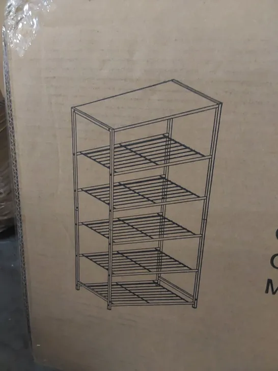 BOXED 15 PAIR SHOE RACK HALLWAY SHOE STORAGE UNIT (1 BOX)