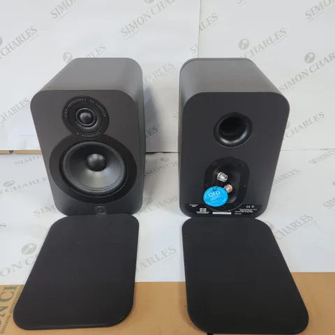 Q ACOUSTICS Q3020 GRAPHITE PAIR OF BOOKSHELF SPEAKERS