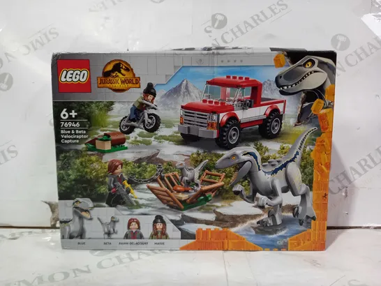 LEGO JURASSIC WORLD 76946 BLUE & BETA VELOCIRAPTOR CAPTURE