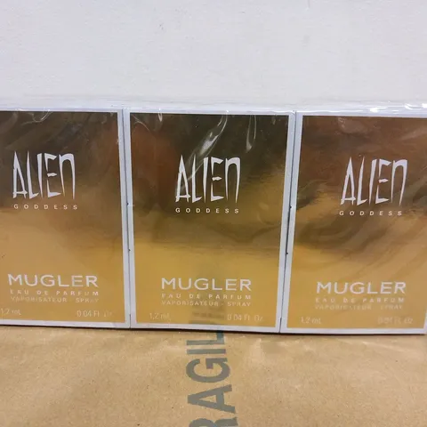 APPROXIMATELY 12 ALIEN GODDESS MUGLER EAU DE PARFUM 1.2ML TESTERS