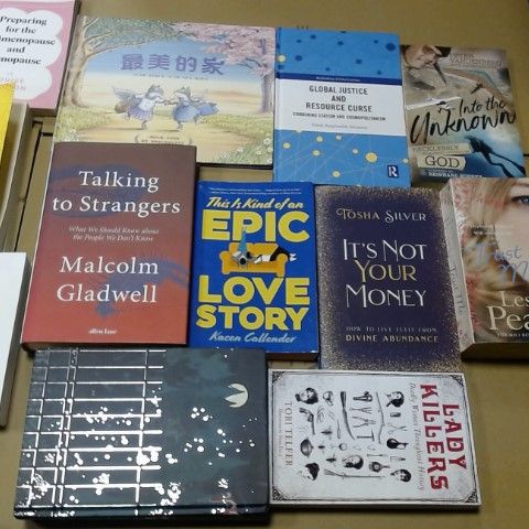 LOT OF ASSORTED BOOKS TO INCLUDE TALKING TO STRANGERS, SISTERSONG AND OFF TARGET