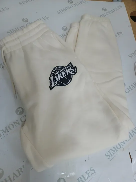 LOS ANGELES  WHITE JOGGERS SIZE S