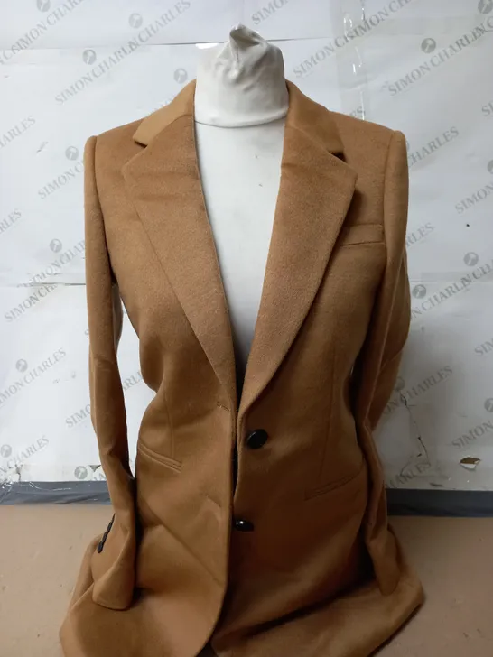 HOBBS TILDA COAT IN CAMEL SIZE 8