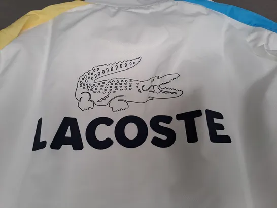 LACOSTE SPORT REGULAR FIT WHITE TRACKSUIT - FR 7