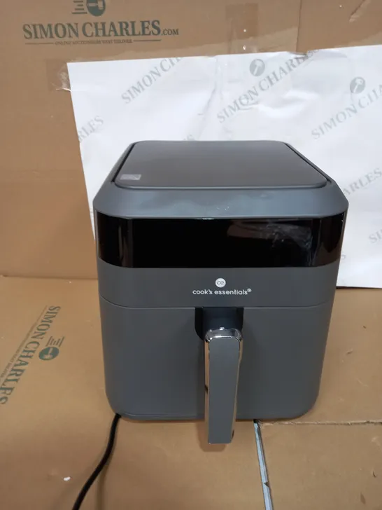 BOXED COOK'S ESSENTIALS 5.8L AIR FRYER IN SLATE GREY