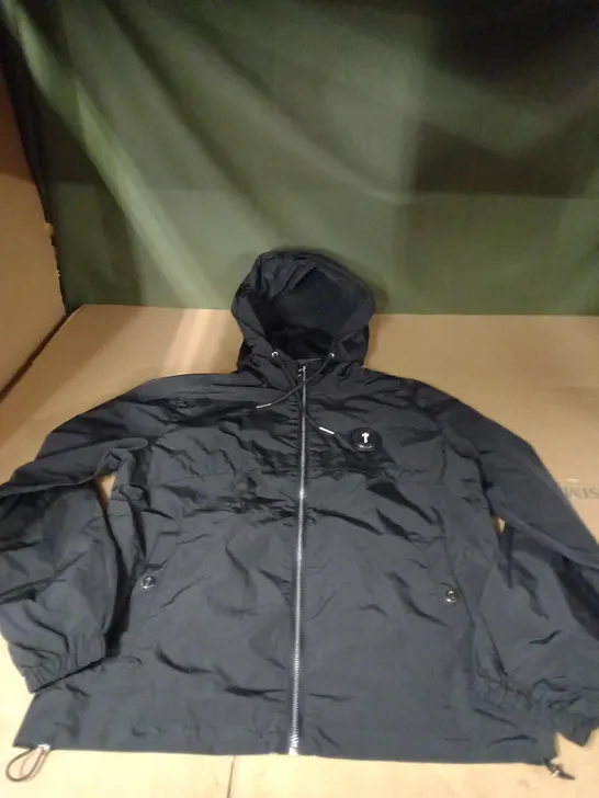 BLACK TRAPSTAR WINDBREAKER SIZE XS 