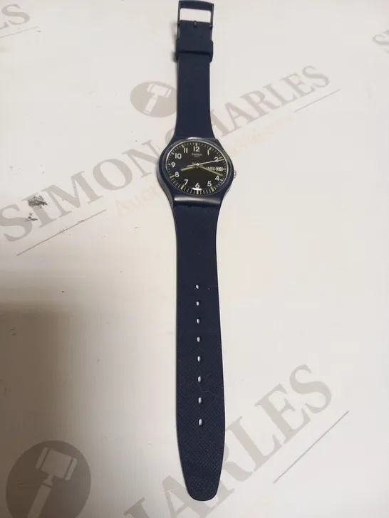 SWATCH BLUE WRIST BAND WATCH