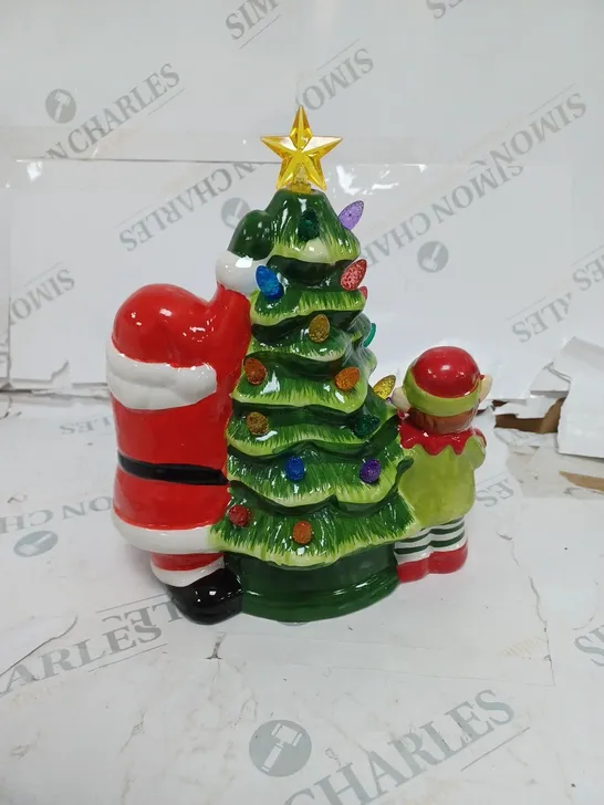 MR CHRISTMAS NOSTALGIC TREE WITH SANTA & ELF