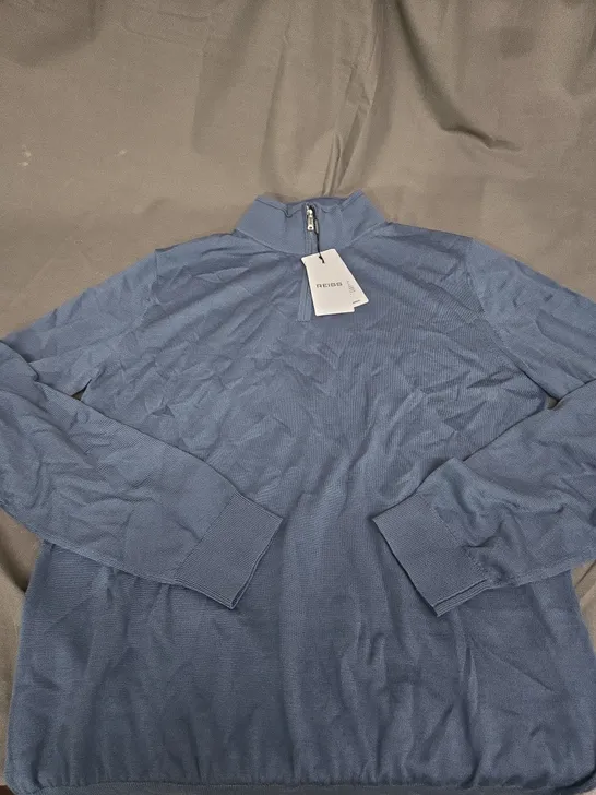 REISS 1/4 ZIP TOP SIZE L