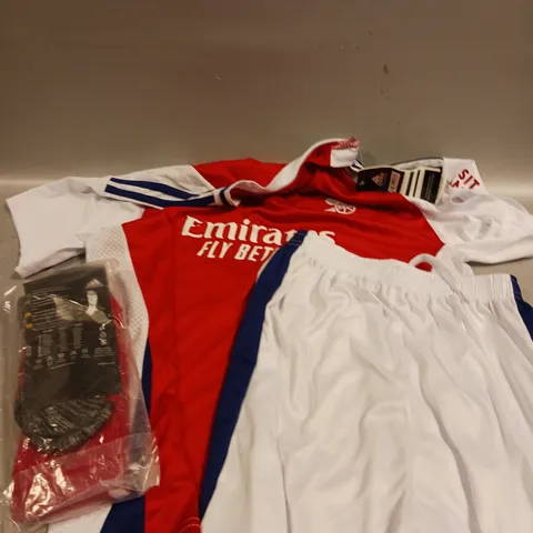 ARSENAL FC CHILDRENS FULL HOME JERSEY - RICE - SIZE 28