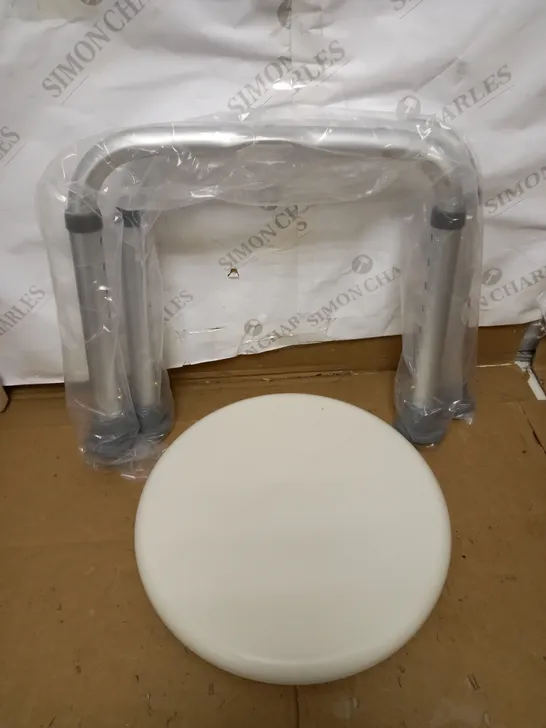 NRS HEALTHCARE HEIGHT ADJUSTABLE ROUND SHOWER STOOL