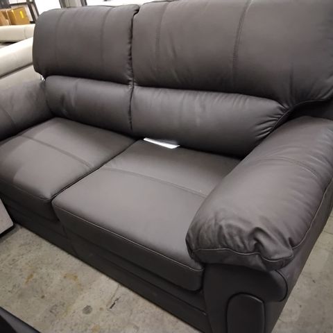 DESIGNER BROWN FAUX LEATHER METAL ACTION SOFABED 