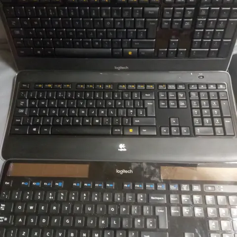 LOT OF 4 UNBOXED LOGITECH WIRELESS KEYBOARDS