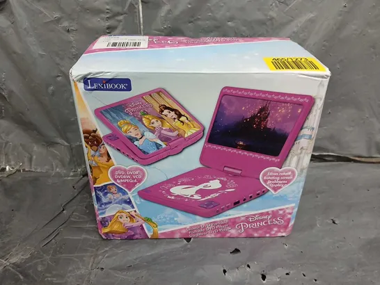 BOXED LEXIBOOK DISNEY PRINCESS PORTABLE DVD PLAYER RRP £79.99