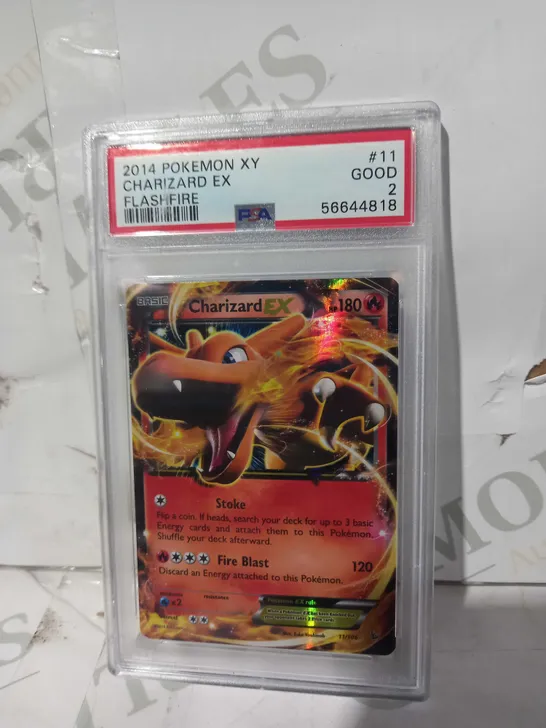 POKÉMON FRAMED AND RATED TRADING CARD - CHARIZARD EX