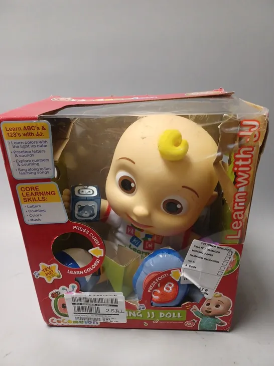 BOXED COCMELON LEARNING JJ DOLL RRP £34.99