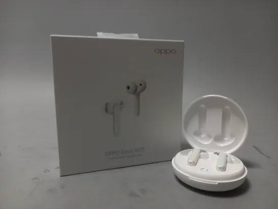 BOXED OPPO ENCO W31 TRUE WIRLESS EARBUDS IN WHITE