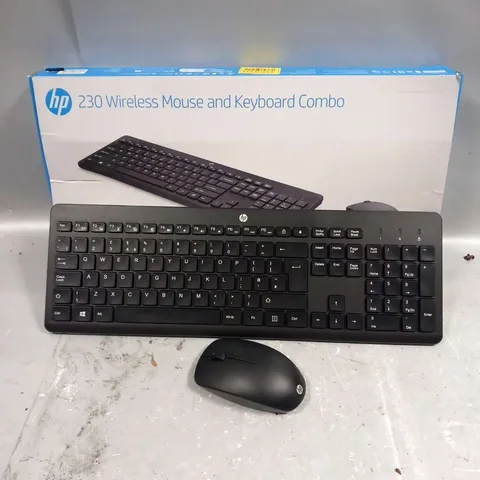 FIVE BOXED HP 230 WIRELESS MOUSE AND KEYBOARD COMBOS