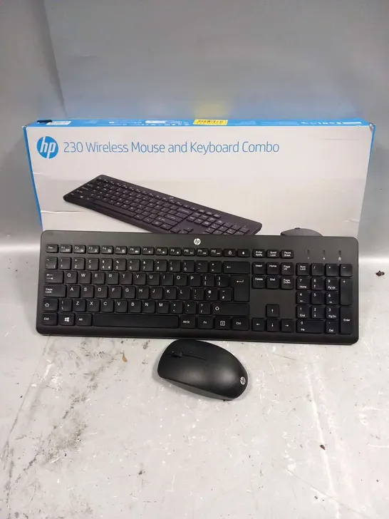 FIVE BOXED HP 230 WIRELESS MOUSE AND KEYBOARD COMBOS